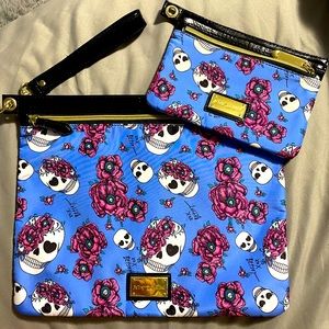 Large Wristlet purse with a small wristlet